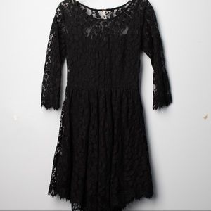 Free People black lace dress sz 0